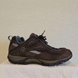 Merrell Women's Athletic Shoes In Brown And Periwinkle Color. Size 7.5M EUC